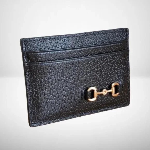 GUCCI NEW CARD CASE / CARD HOLDER WITH HORSEBIT - Picture 2 of 5